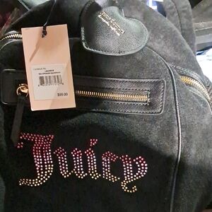 Juicy Couture Black Rhinestone Backpack
